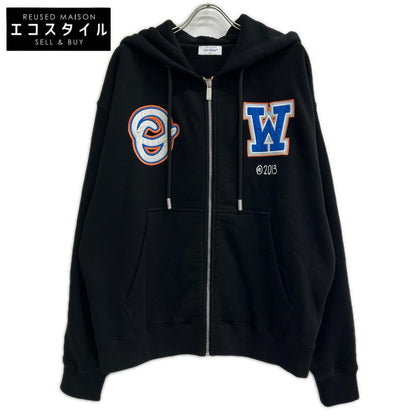 OFF-WHITE オフホワイト OMBE015F24FLE004 ウィザード アップリケ ジップアップフーディ トップス