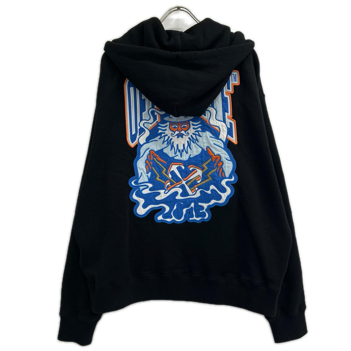 OFF-WHITE オフホワイト OMBE015F24FLE004 ウィザード アップリケ ジップアップフーディ トップス