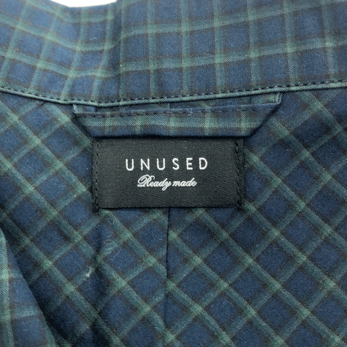 UNUSED アンユーズド US2387 グリーン チェックブルゾン トップス