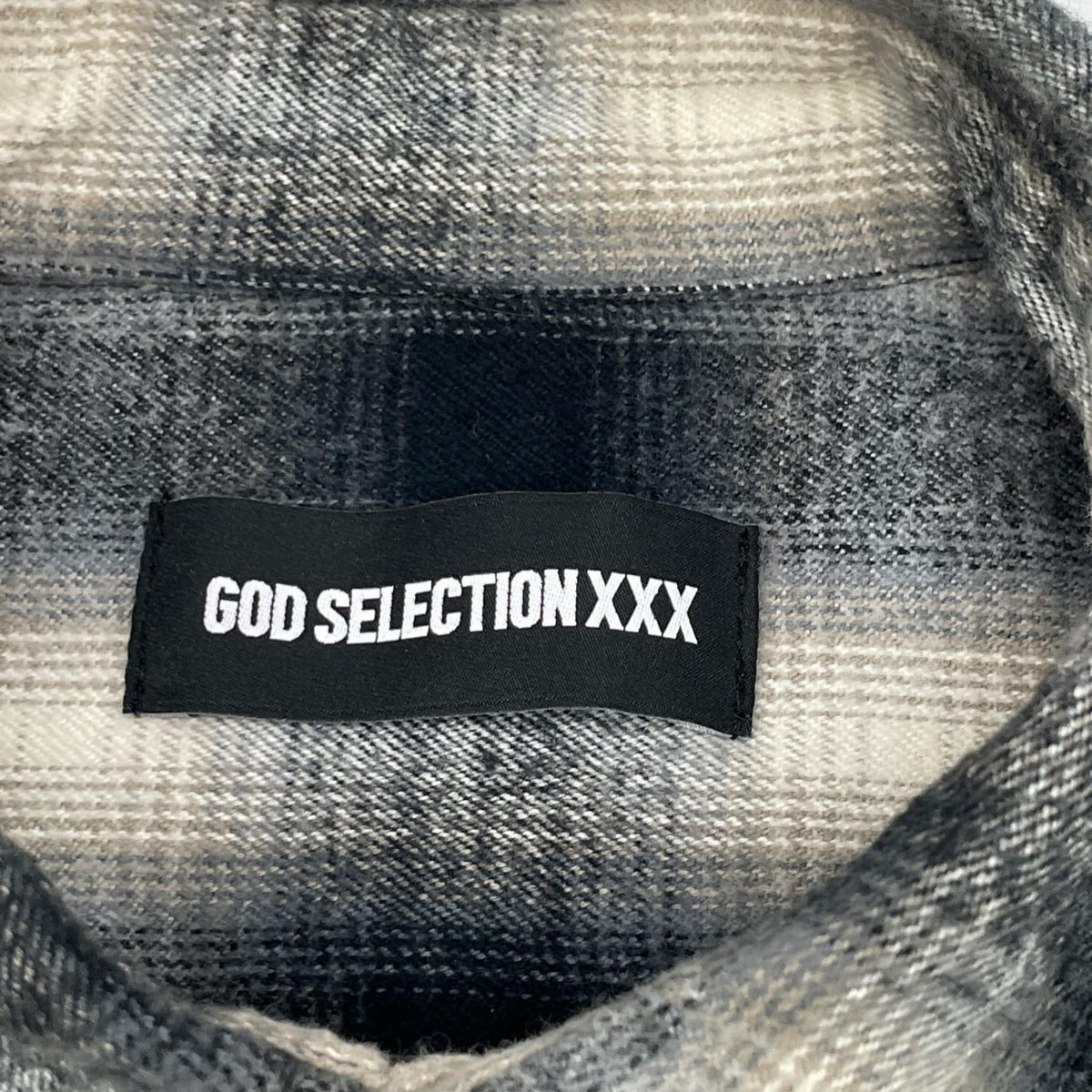 GOD SELECTION XXX ゴッドセレクショントリプルエックス チェック柄 コットンフランネルシャツ トップス