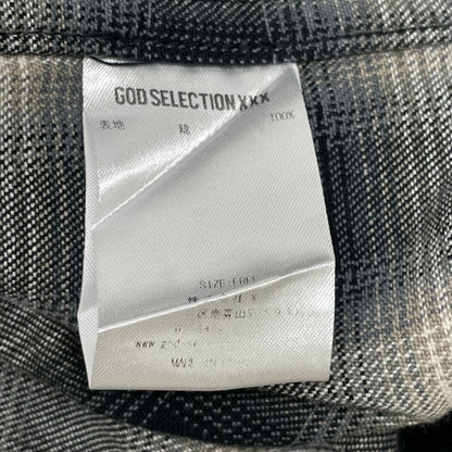 GOD SELECTION XXX ゴッドセレクショントリプルエックス チェック柄 コットンフランネルシャツ トップス