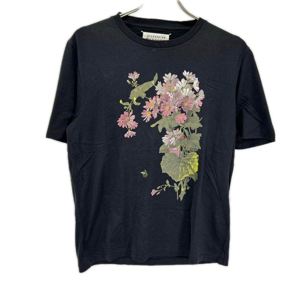 Maison margiela メゾンマルジェラ 16SS S50GC0426 ブラック フラワーグラフィックTシャツ トップス