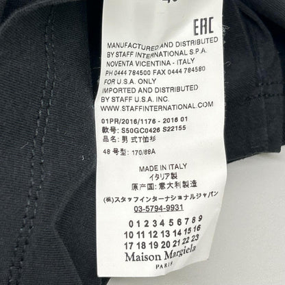 Maison margiela メゾンマルジェラ 16SS S50GC0426 ブラック フラワーグラフィックTシャツ トップス