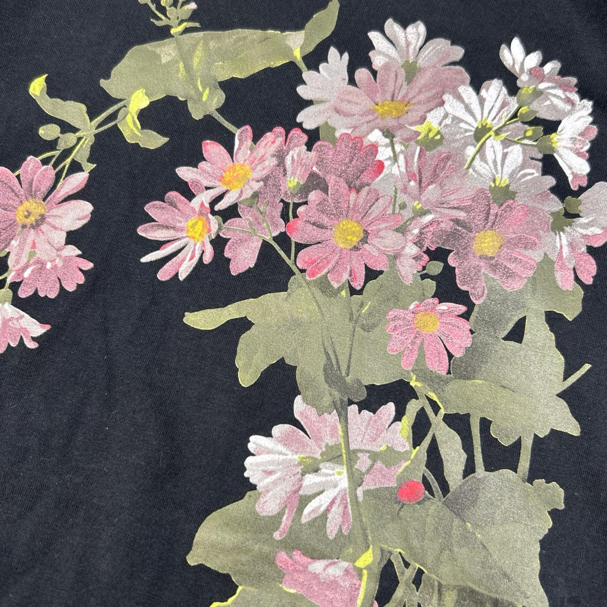 Maison margiela メゾンマルジェラ 16SS S50GC0426 ブラック フラワーグラフィックTシャツ トップス
