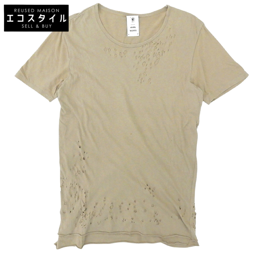 MIHARAYASUHIRO ミハラヤスヒロ ダブルレイヤード ダメージ加工 Tシャツ トップス レディース ブラウン系 44 81643844 トップス