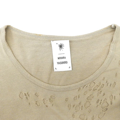 MIHARAYASUHIRO ミハラヤスヒロ ダブルレイヤード ダメージ加工 Tシャツ トップス レディース ブラウン系 44 81643844 トップス