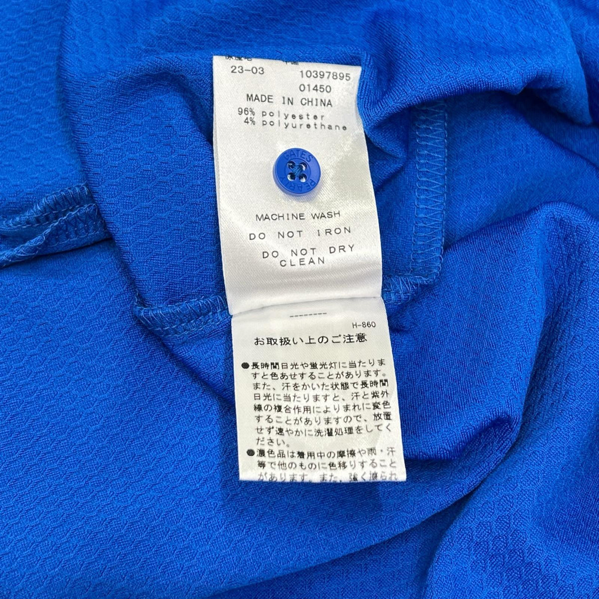 PEARLY GATES パーリーゲイツ 055-3260610 ブルー ポロシャツ トップス