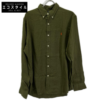 POLObyRalphLauren ポロラルフローレン グリーン クラシックフィット リネン BDシャツ トップス