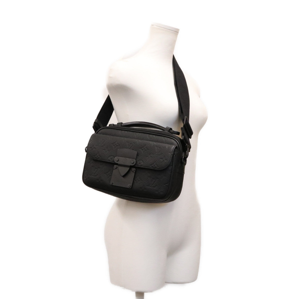 LOUIS VUITTON ルイヴィトン M58489 ブラック モノグラムトリヨン Sロックメッセンジャー ショルダーバッグ ショルダーバッグ