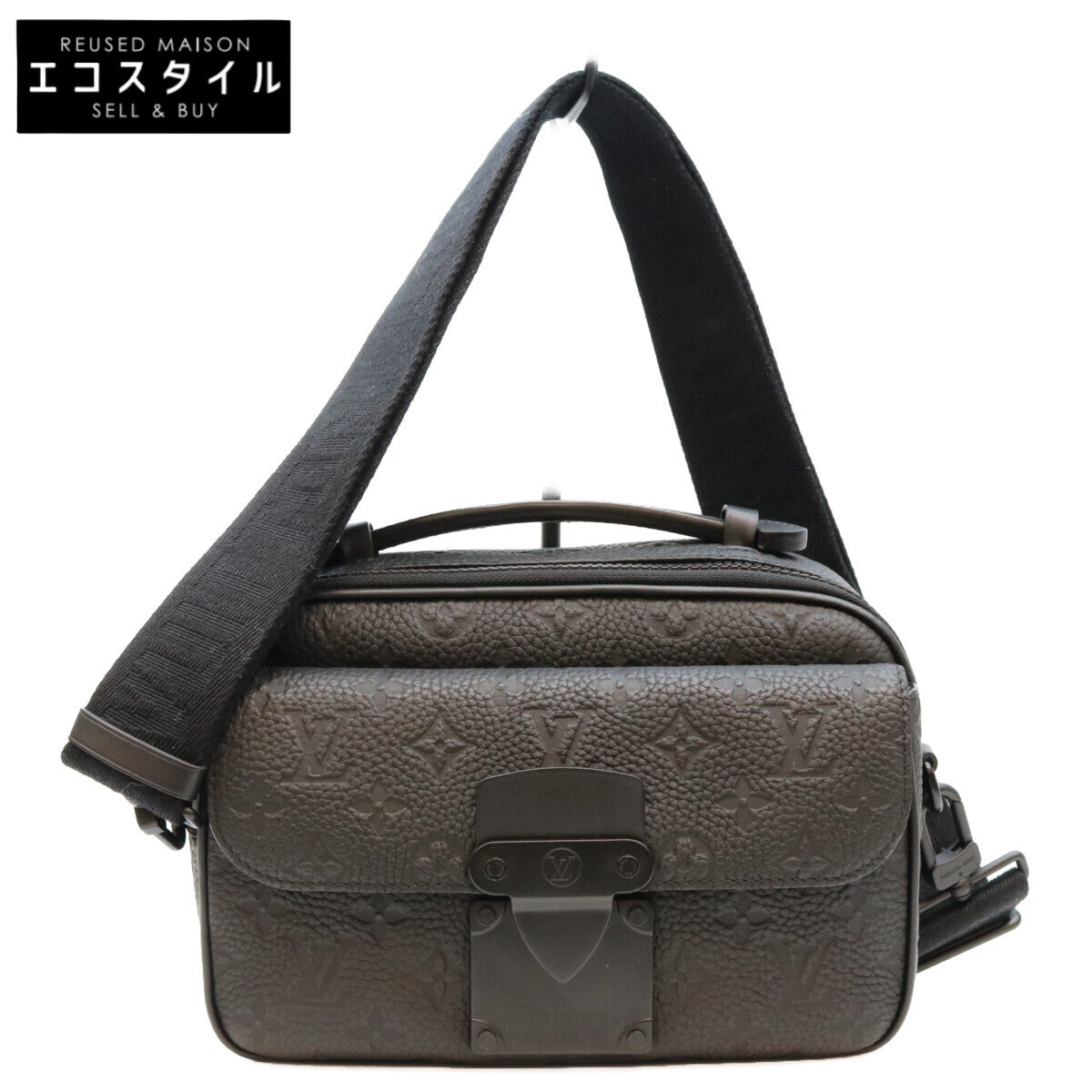 LOUIS VUITTON ルイヴィトン M58489 ブラック モノグラムトリヨン Sロックメッセンジャー ショルダーバッグ ショルダーバッグ