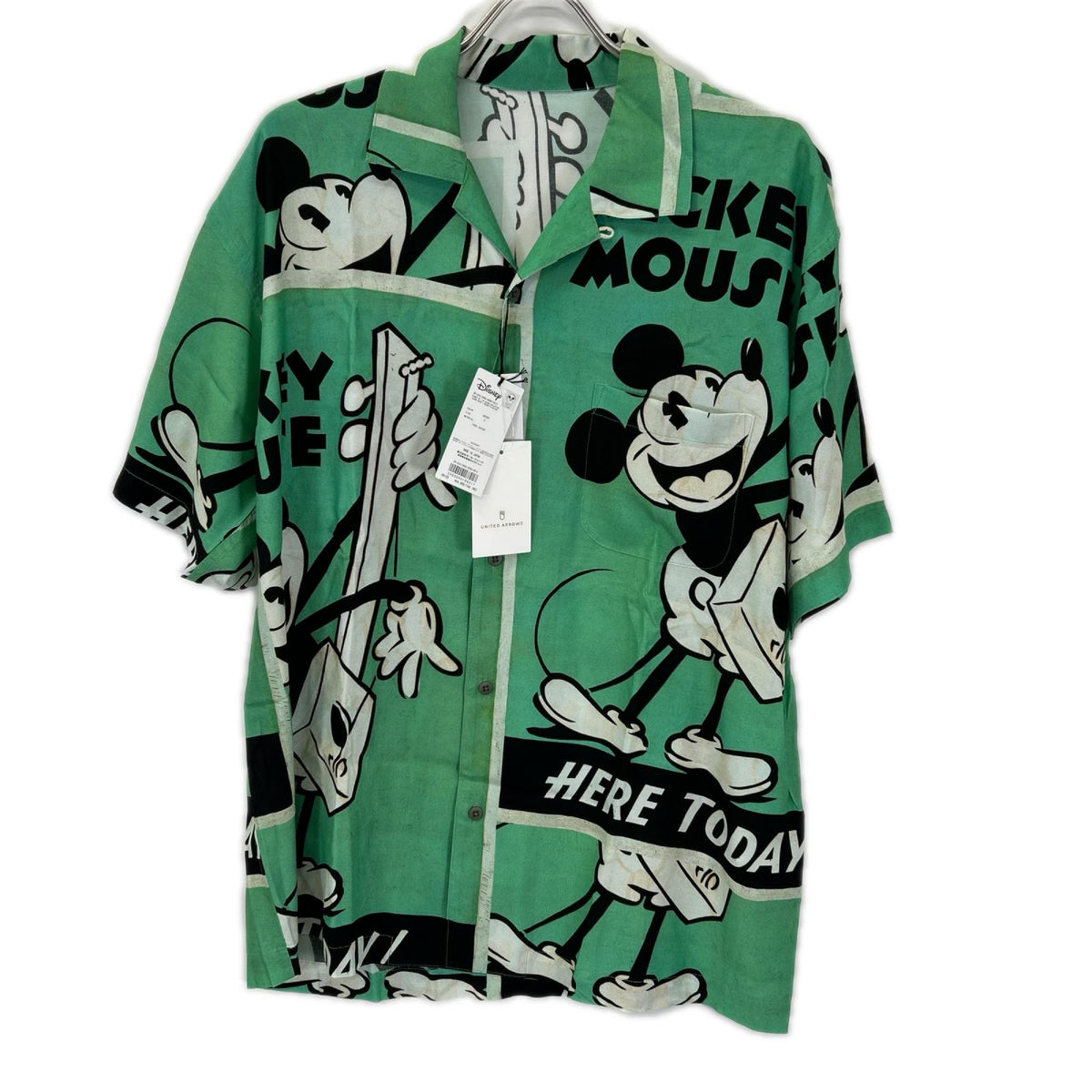 Porter Classic ポータークラシック DP-024-3965-0080-0012 ×DISNEY グリーン 開襟シャツ トップス