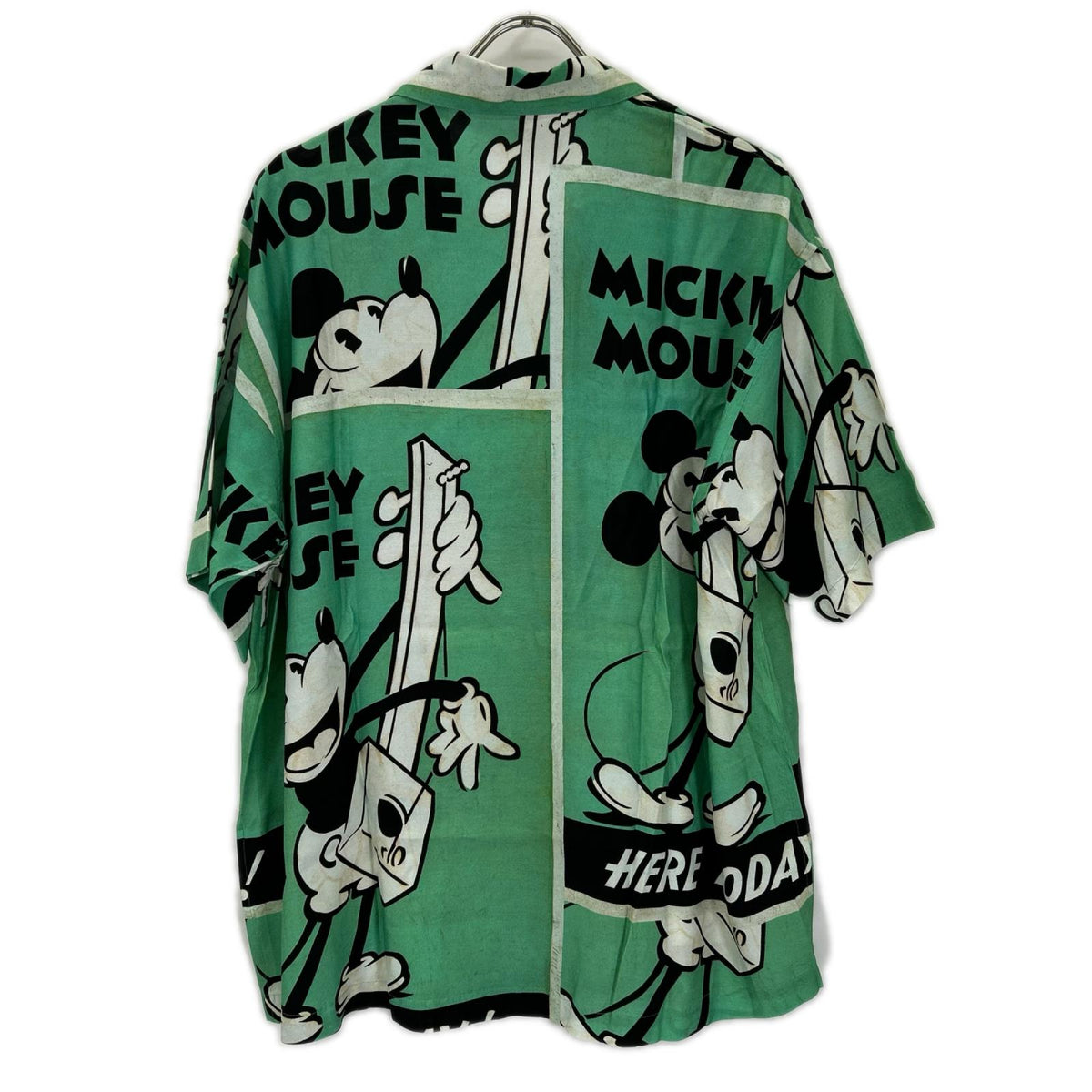 Porter Classic ポータークラシック DP-024-3965-0080-0012 ×DISNEY グリーン 開襟シャツ トップス