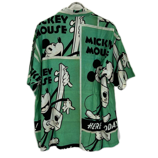 Porter Classic ポータークラシック DP-024-3965-0080-0012 ×DISNEY グリーン 開襟シャツ トップス