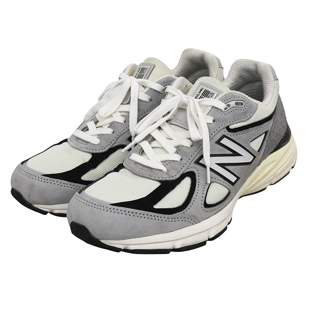 NEW BALANCE ニューバランス 美品 スニーカー シューズ メンズ グレー×ブラック 27cm U990TG4 シューズ
