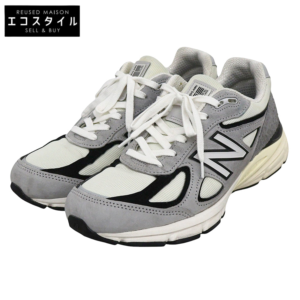 NEW BALANCE ニューバランス 美品 スニーカー シューズ メンズ グレー×ブラック 27cm U990TG4 シューズ