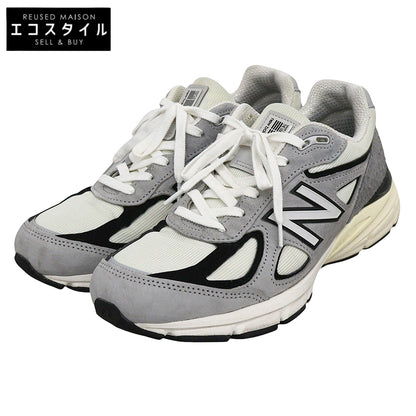 NEW BALANCE ニューバランス 美品 スニーカー シューズ メンズ グレー×ブラック 27cm U990TG4 シューズ
