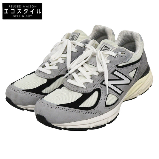 NEW BALANCE ニューバランス 美品 スニーカー シューズ メンズ グレー×ブラック 27cm U990TG4 シューズ