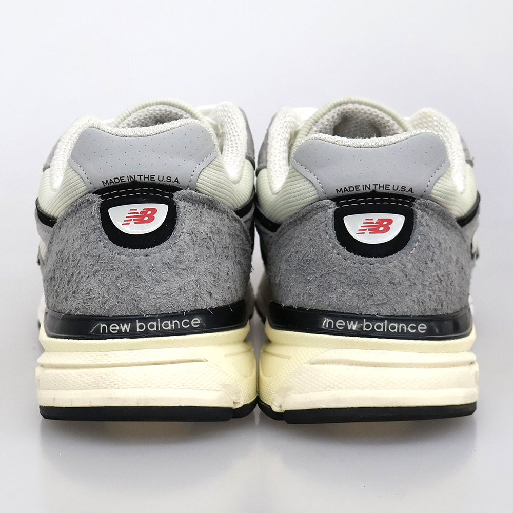 NEW BALANCE ニューバランス 美品 スニーカー シューズ メンズ グレー×ブラック 27cm U990TG4 シューズ