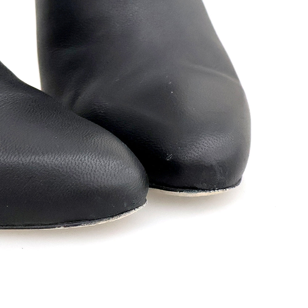 JIMMY CHOO ジミーチュウ 美品 サイドジップ ヒール ブーツ シューズ レディース ブラック 36 1/2 134TITO.CLF シューズ