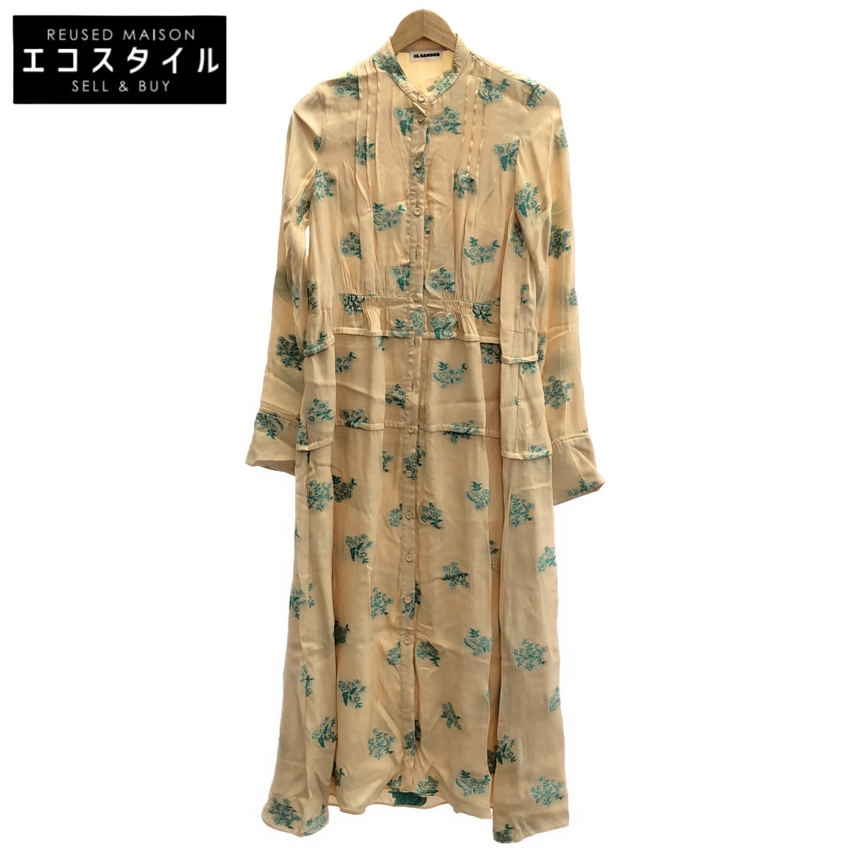 JILSANDER ジルサンダー 20AW フローラル エンブロイダリー マキシ丈ワンピース トップス