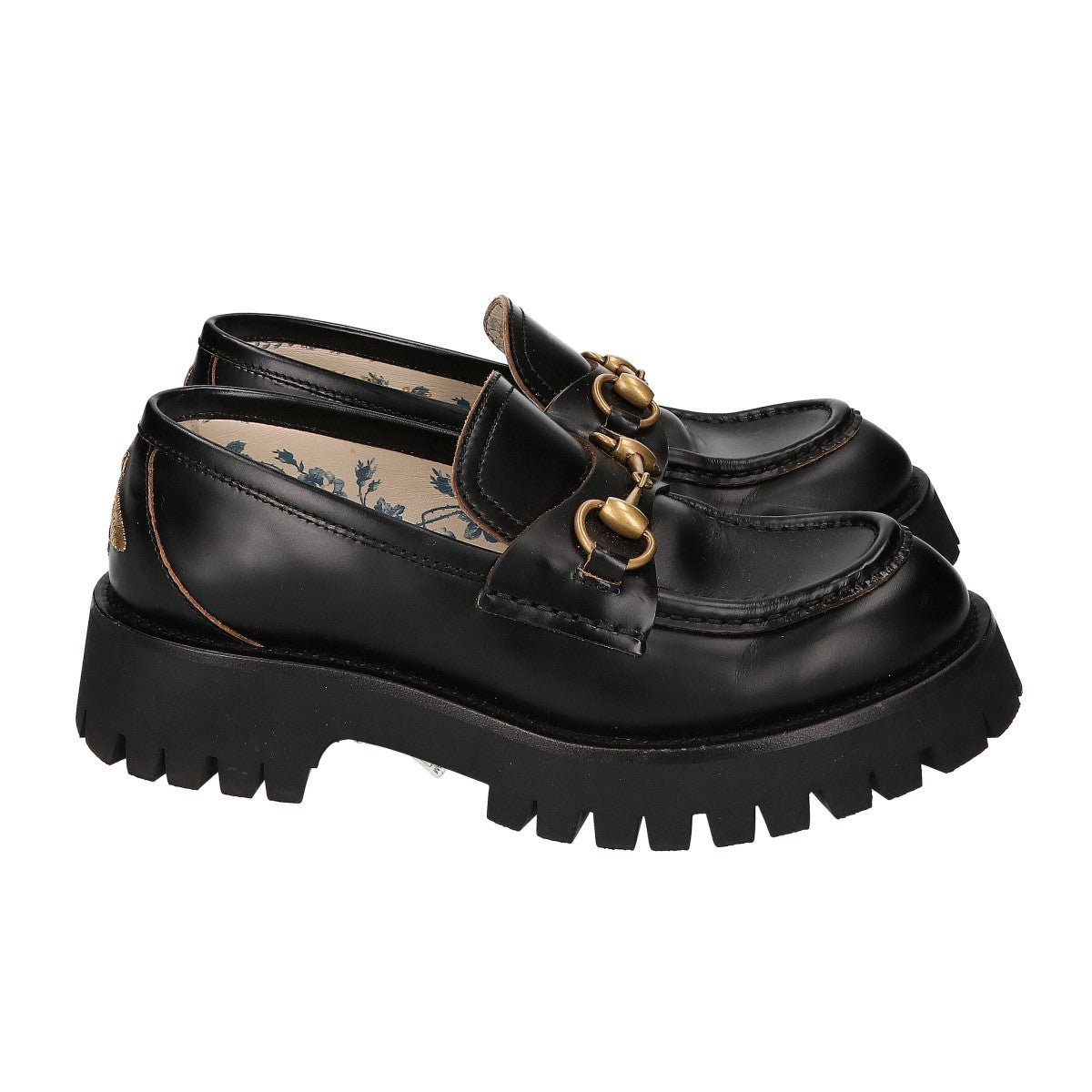 GUCCI グッチ 【美品】577236 DS800 1000 ラグソール ホースビット ローファー シューズ