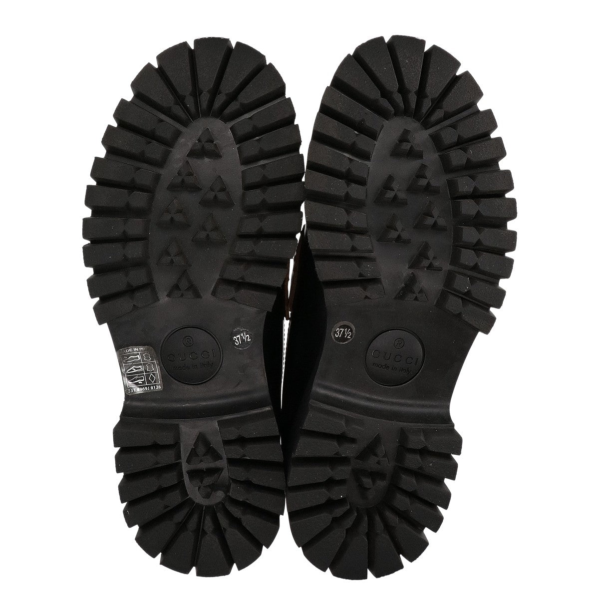 GUCCI グッチ 【美品】577236 DS800 1000 ラグソール ホースビット ローファー シューズ