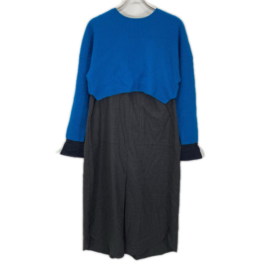 ENFOLD エンフォルド Firm Wool Combination DRESS ※毛羽立ち ワンピース