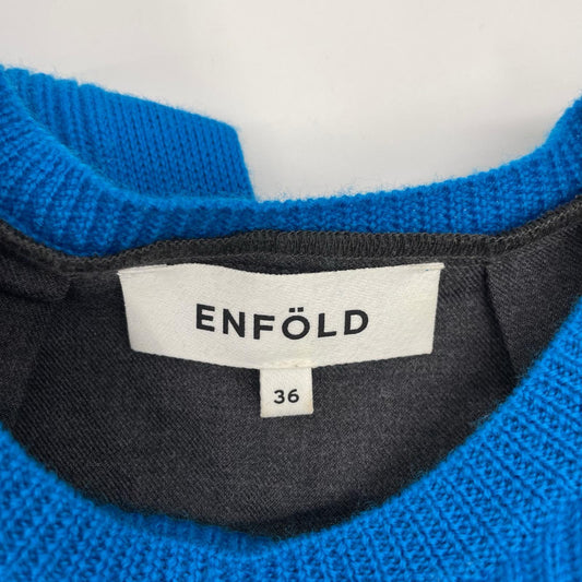 ENFOLD エンフォルド Firm Wool Combination DRESS ※毛羽立ち ワンピース