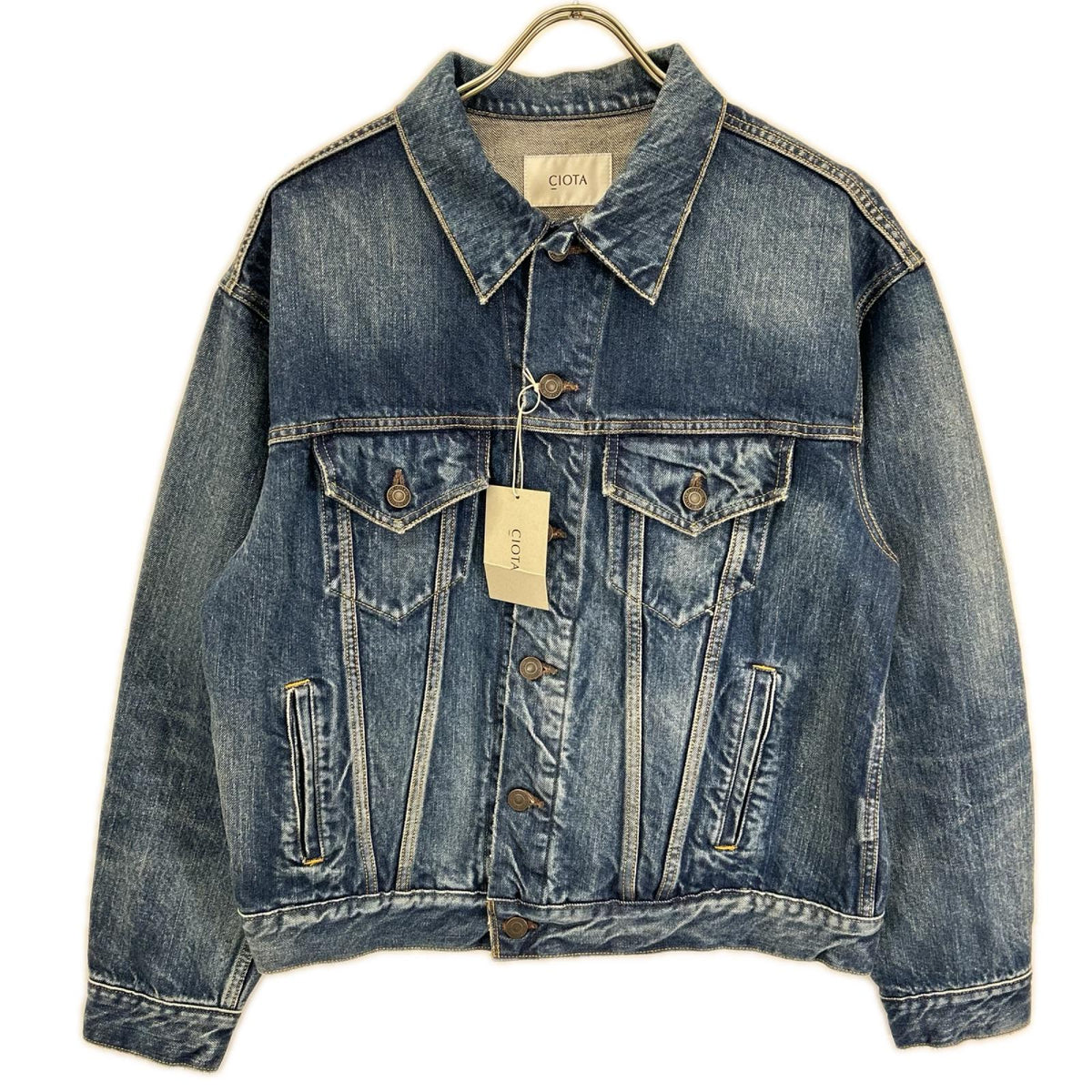 CIOTA シオタ JKLM-306-PIMDBL-D ミディアムダークブルー ダメージ加工 4 Pocket Denim Jacket ジャケット