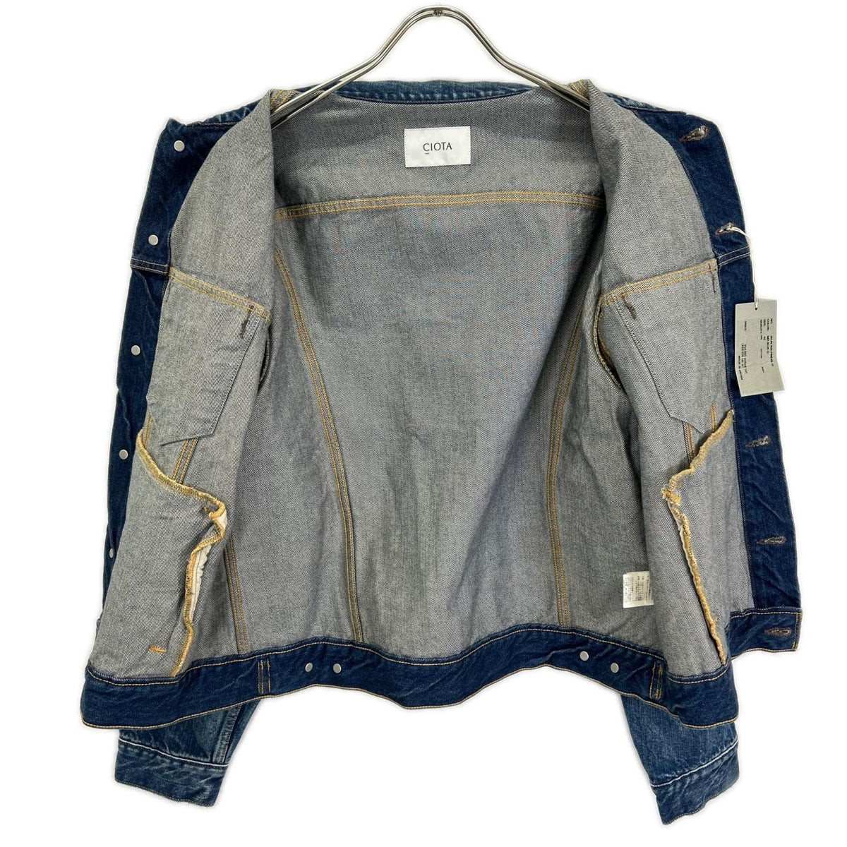 CIOTA シオタ JKLM-306-PIMDBL-D ミディアムダークブルー ダメージ加工 4 Pocket Denim Jacket ジャケット