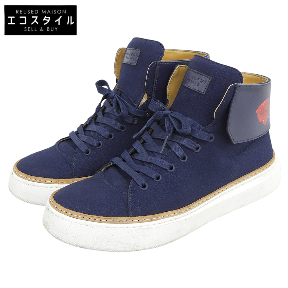 BUSCEMI ブシェミ 90mm CREPONE スニーカー シューズ メンズ ネイビー 45 418SM092LC01YF-7676-45 シューズ