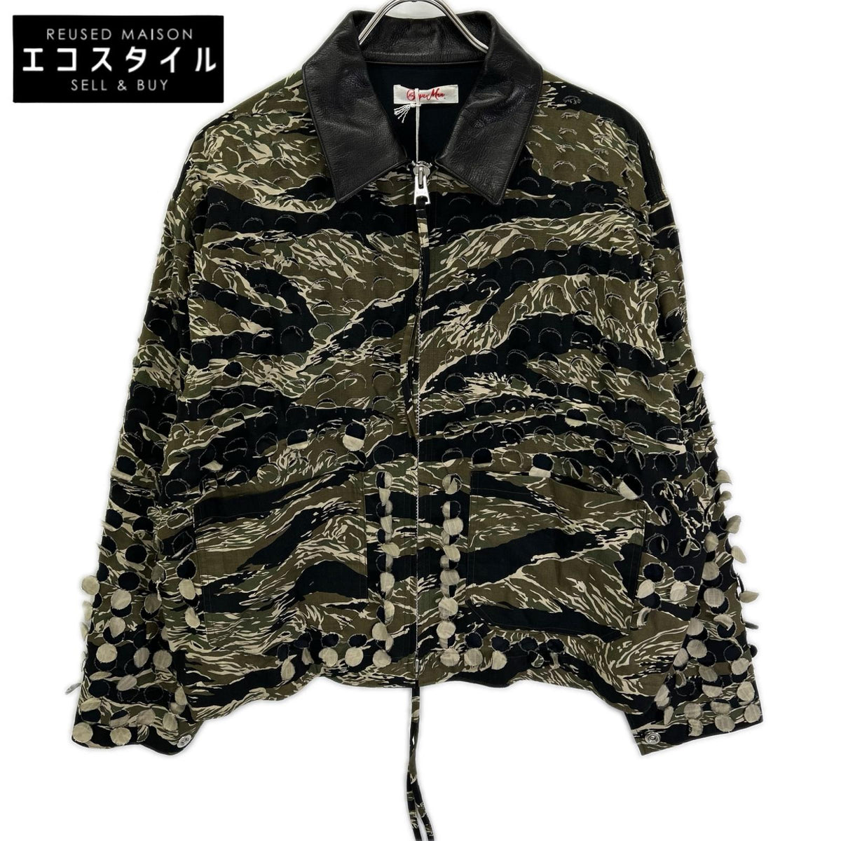 SYUMAN. シュウマン 25SS-SY014 CAMO PARALLEL LASER CUT TOPS トップス