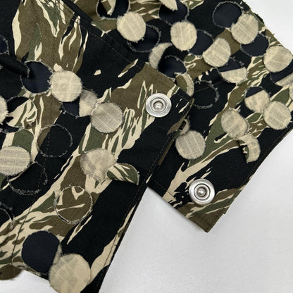 SYUMAN. シュウマン 25SS-SY014 CAMO PARALLEL LASER CUT TOPS トップス