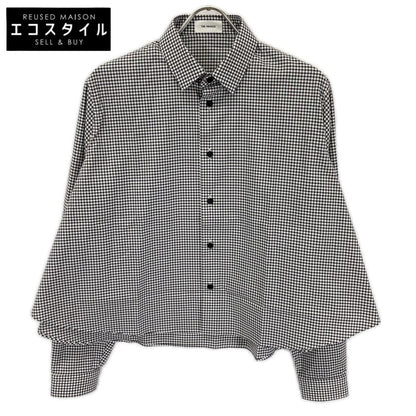 THE RERACS ザ・リラクス 26SS-REBL-484L-2 ブラック×ホワイト A-LINE SHIRT トップス