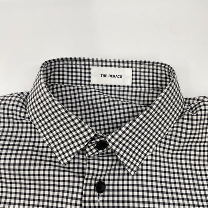 THE RERACS ザ・リラクス 26SS-REBL-484L-2 ブラック×ホワイト A-LINE SHIRT トップス