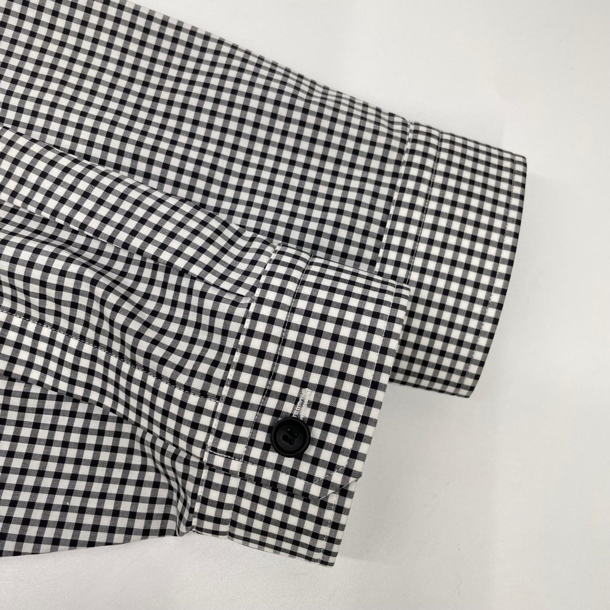 THE RERACS ザ・リラクス 26SS-REBL-484L-2 ブラック×ホワイト A-LINE SHIRT トップス