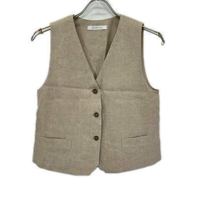 col pierrot コルピエロ ベージュ ALBINI LINEN ベスト・スカート 計2点 スーツ セットアップ