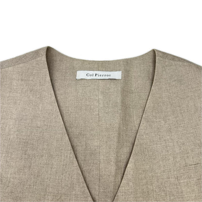 col pierrot コルピエロ ベージュ ALBINI LINEN ベスト・スカート 計2点 スーツ セットアップ