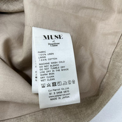 col pierrot コルピエロ ベージュ ALBINI LINEN ベスト・スカート 計2点 スーツ セットアップ