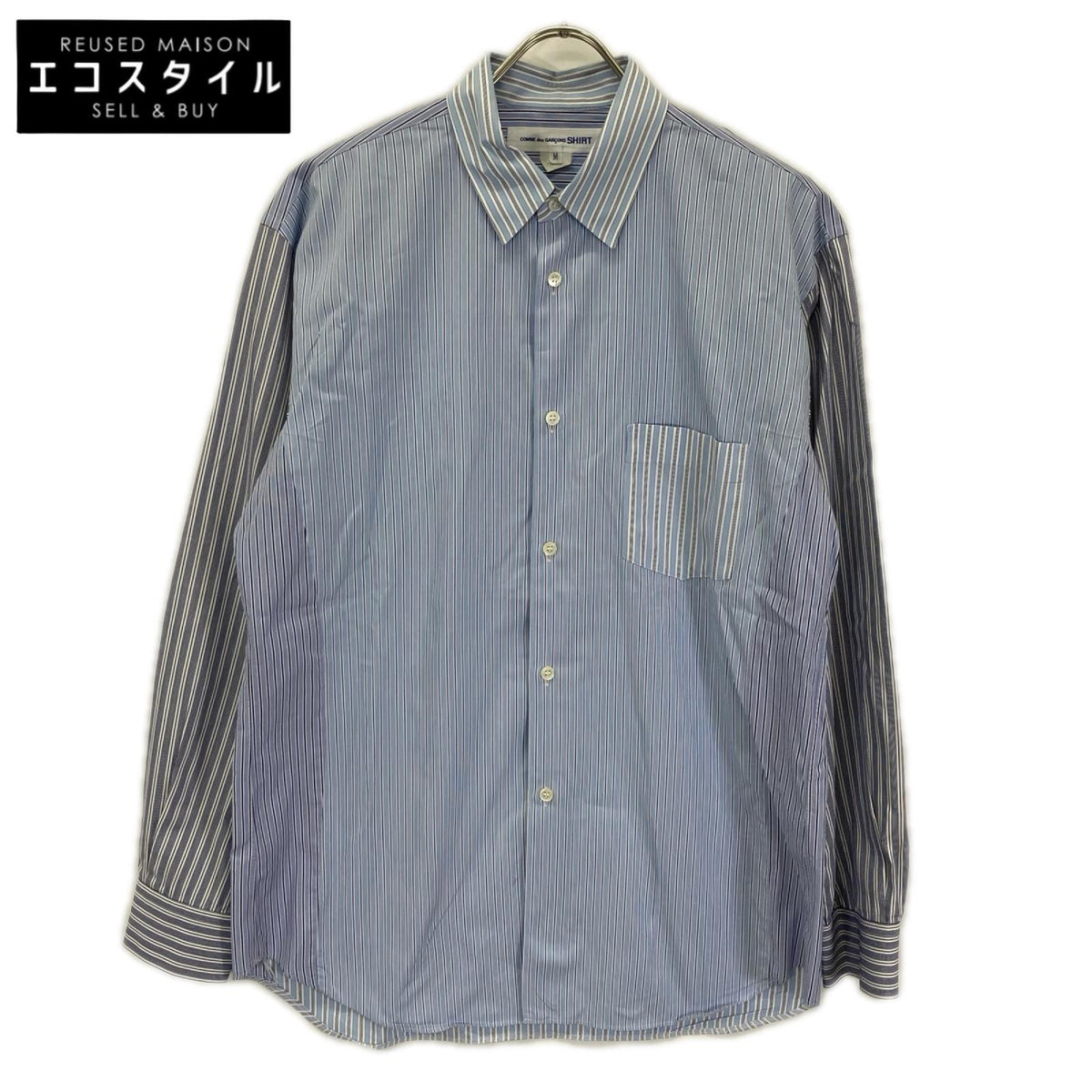 COMMEdesGARCONS SHIRT コムデギャルソンシャツ FG-B060 ブルー ストライプ シャツ トップス