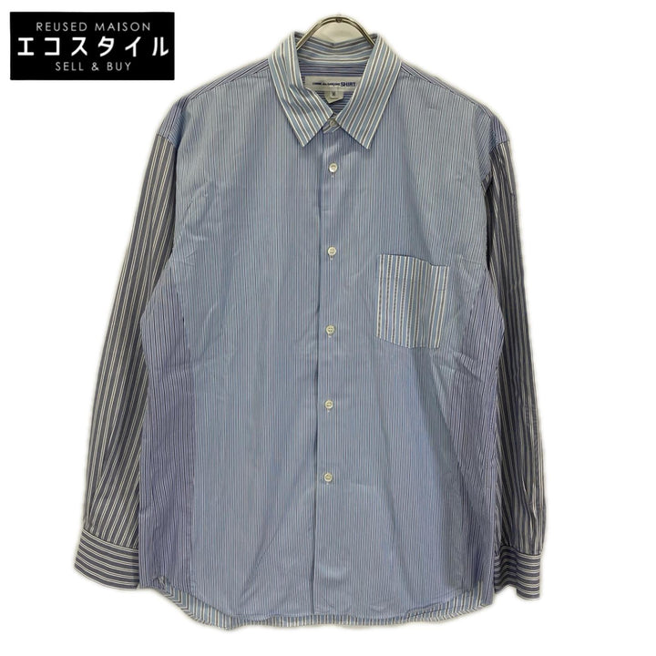 COMMEdesGARCONS SHIRT コムデギャルソンシャツ FG-B060 ブルー ストライプ シャツ トップス