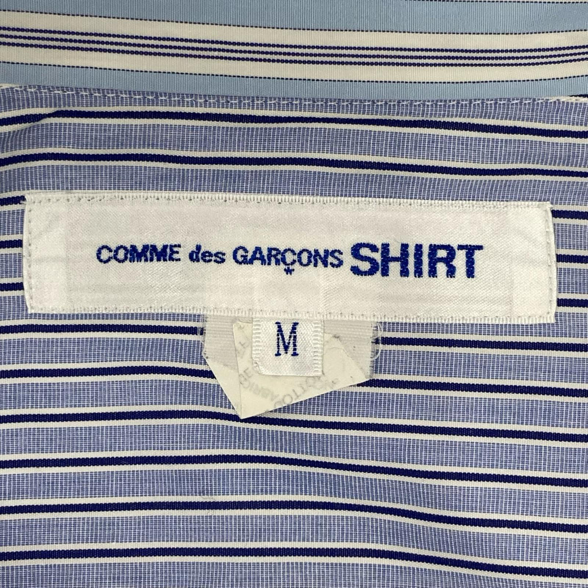 COMMEdesGARCONS SHIRT コムデギャルソンシャツ FG-B060 ブルー ストライプ シャツ トップス
