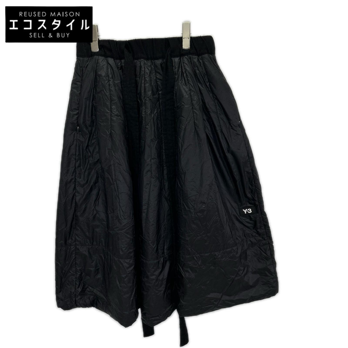 Y-3 ワイスリー 20AW GK4842 ブラック ナイロンパデッドスカート ボトムス