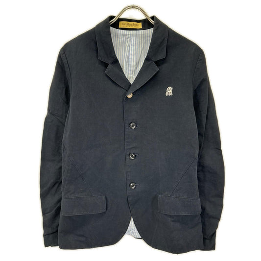 UNDER COVER アンダーカバー US09101 ネイビー コットン×リネン カルゼパッカリングジャケット ジャケット