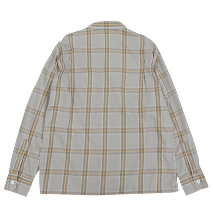 TROPHY CLOTHING トロフィークロージング オンブレチェック オープンカラーシャツ トップス メンズ グレー×ライトブラウン 14-14 1/2 26SS トップス