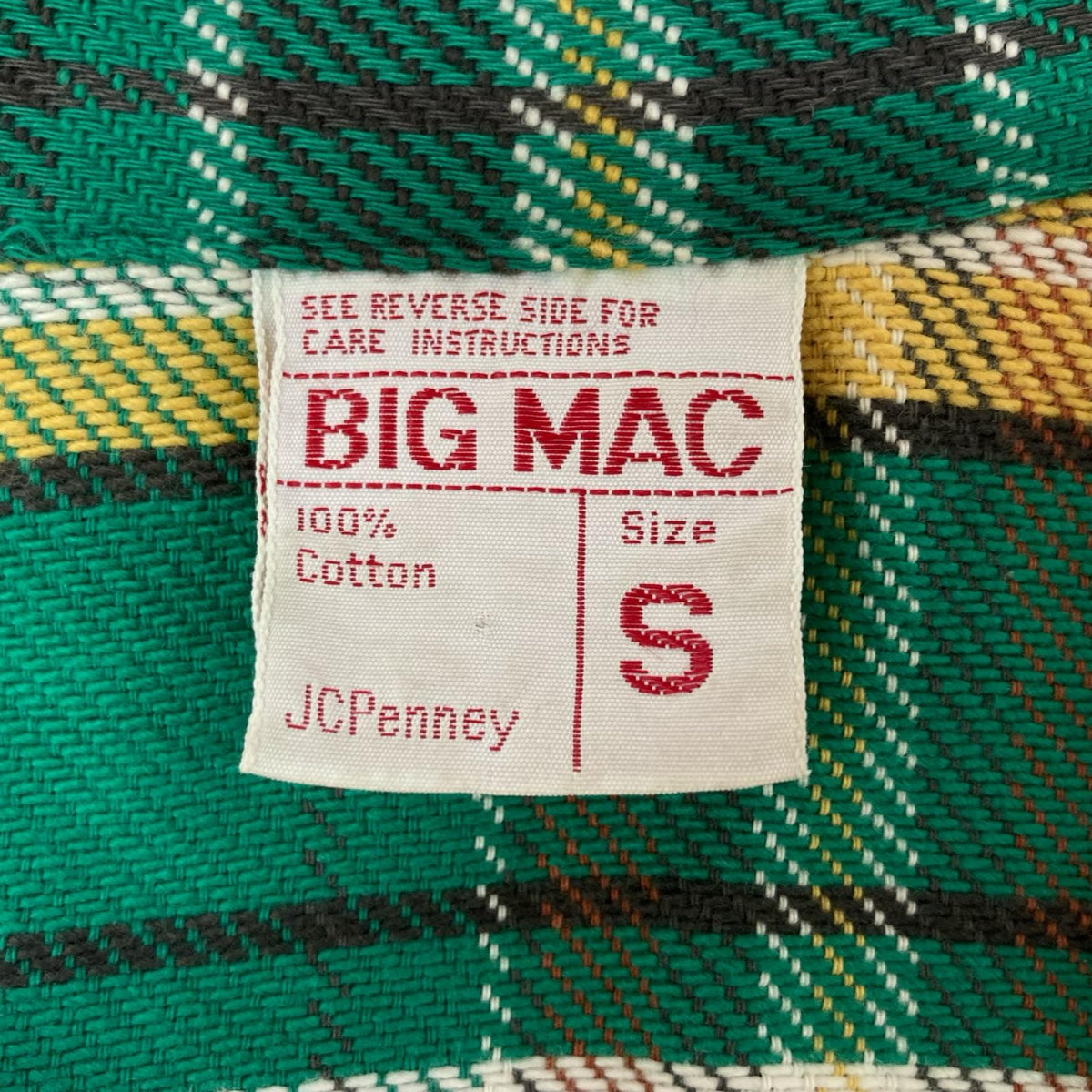 BIG MAC ビッグマック 70's グリーン JCPenney ネルシャツ トップス