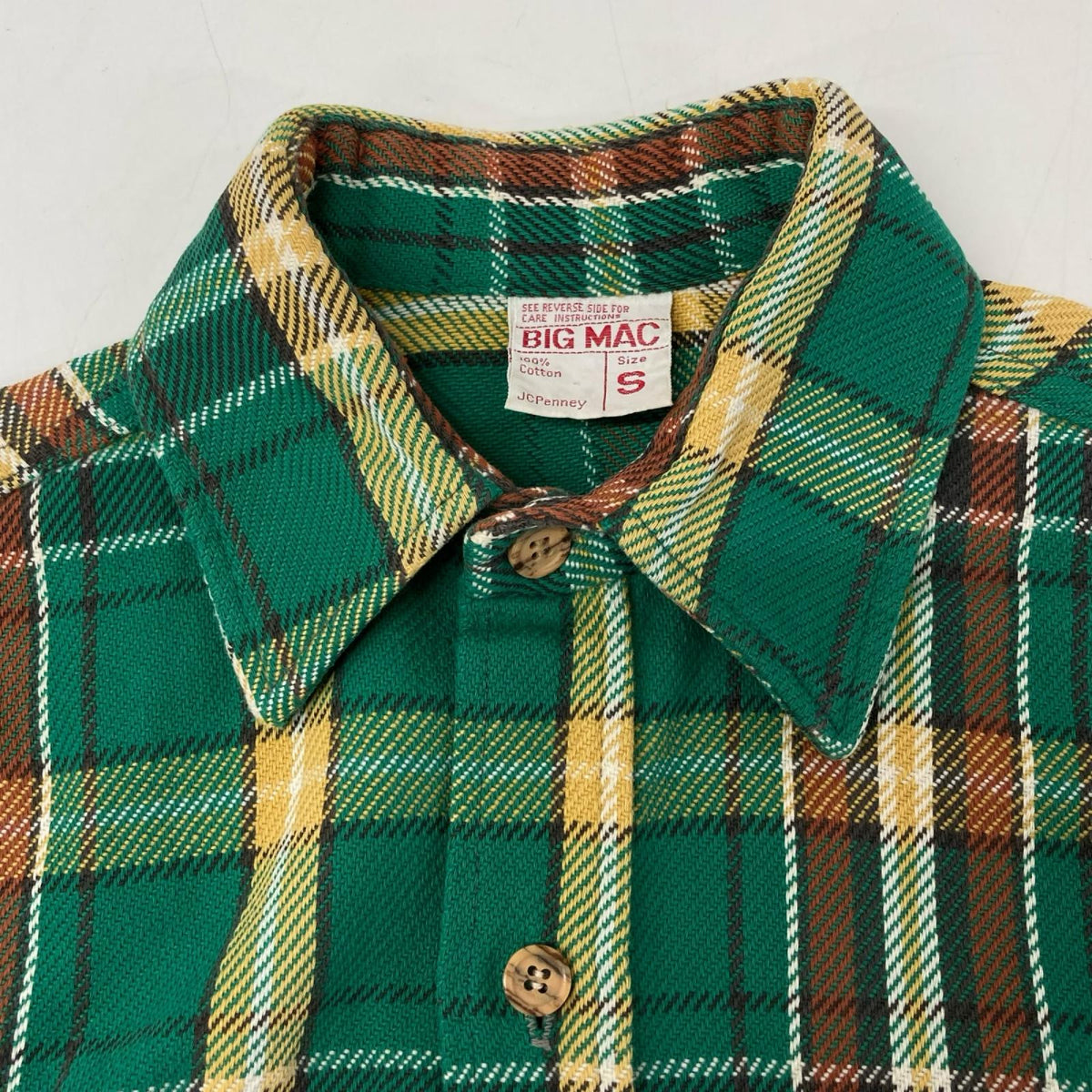 BIG MAC ビッグマック 70's グリーン JCPenney ネルシャツ トップス
