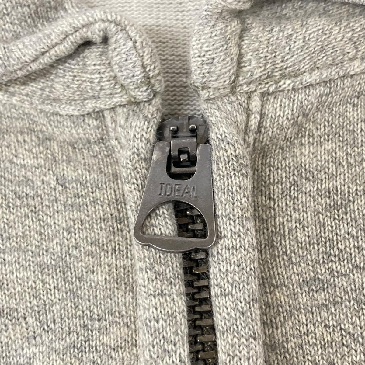 RRL ダブルアールエル グレー IDEAL社製ファスナー ハーフジップ スウェットシャツ トップス