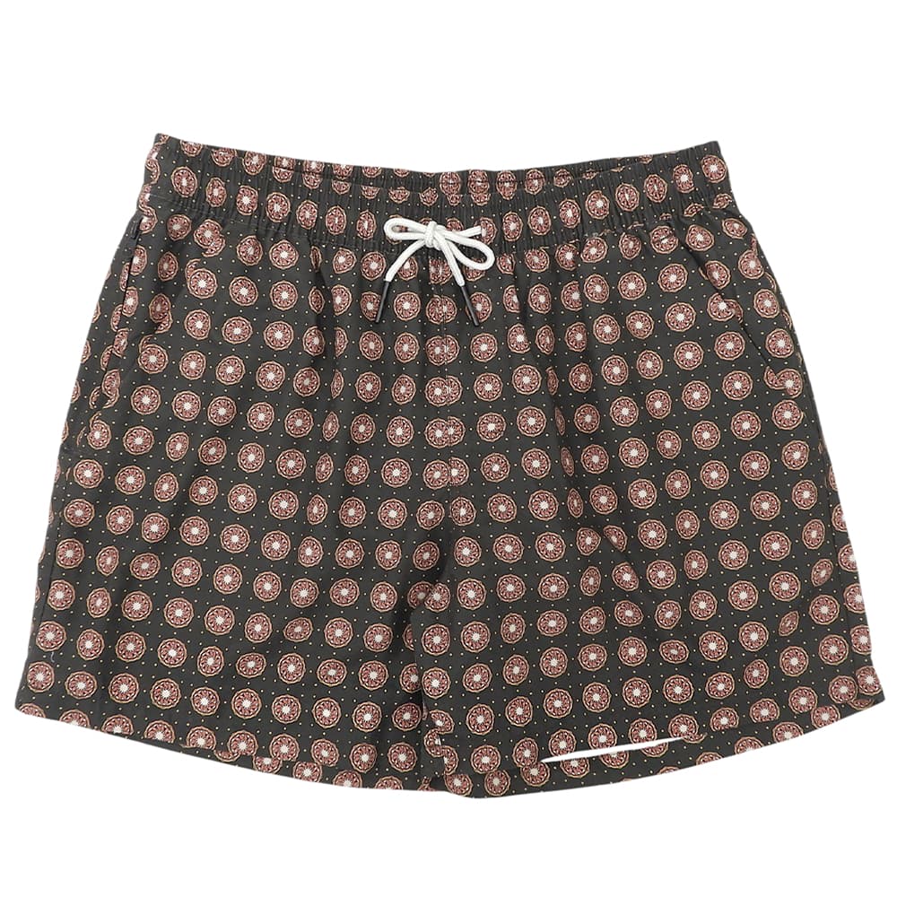 OAS オーエーエス 美品 COFFEE LUMO Swim Shoets スイムショーツ ボトムス メンズ ブラウン レッド系 L 5001-342 ボトムス