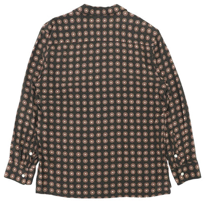 OAS オーエーエス 美品 COFFEE LUMO Viscose Long Sleeve トップス メンズ ブラウン レッド系 L 7019-04 トップス